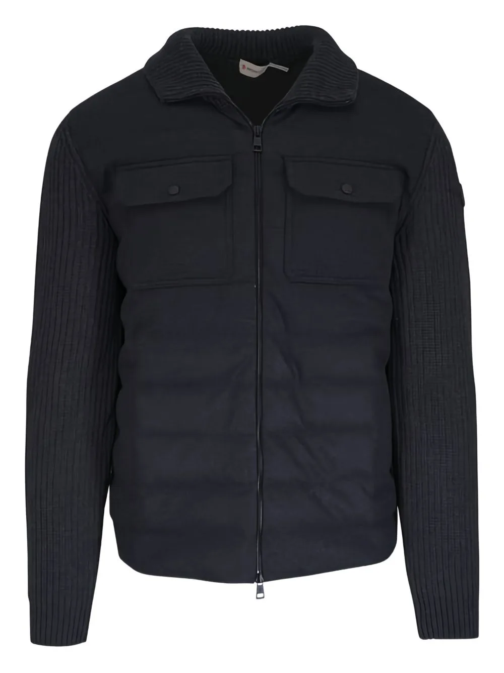 Padded Wool Zip-Up Jacket by Moncler