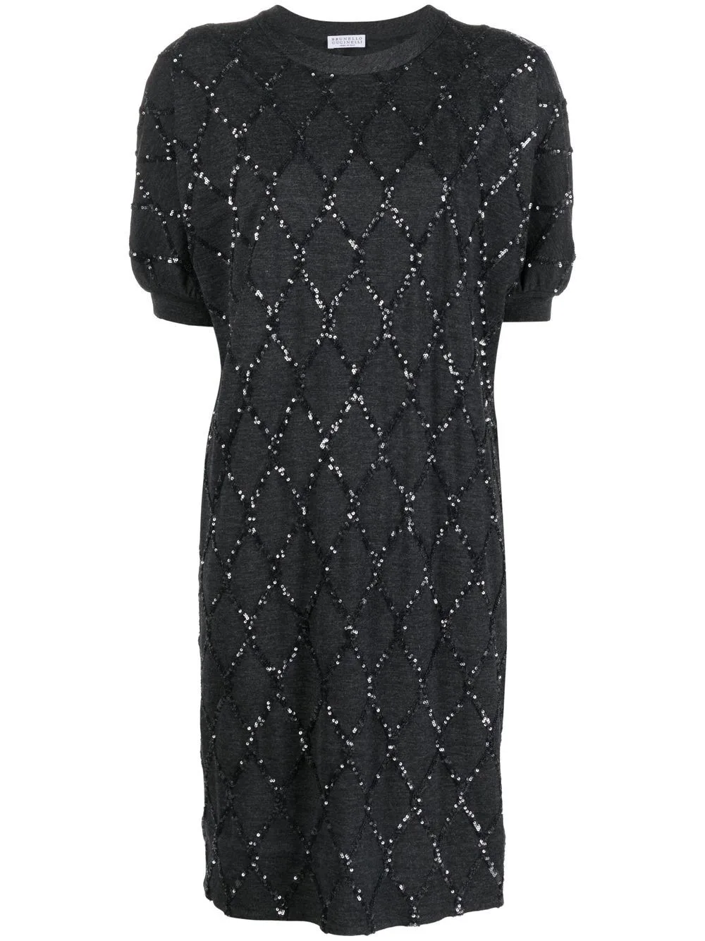 Sequin-Embellished Shift Dress by Brunello Cucinelli