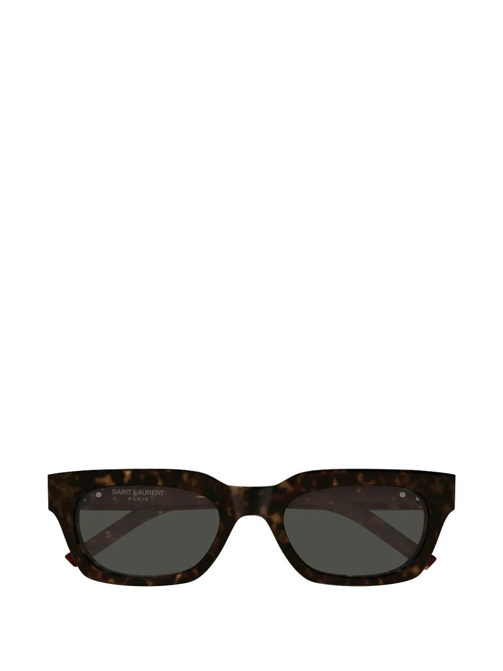 Tortoiseshell-Effect Rectangle-Frame Sunglasses by Saint Laurent Eyewear
