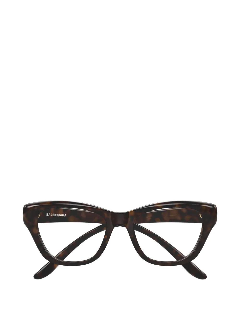 Tortoiseshell-Effect Cat-Eye Glasses by Balenciaga Eyewear