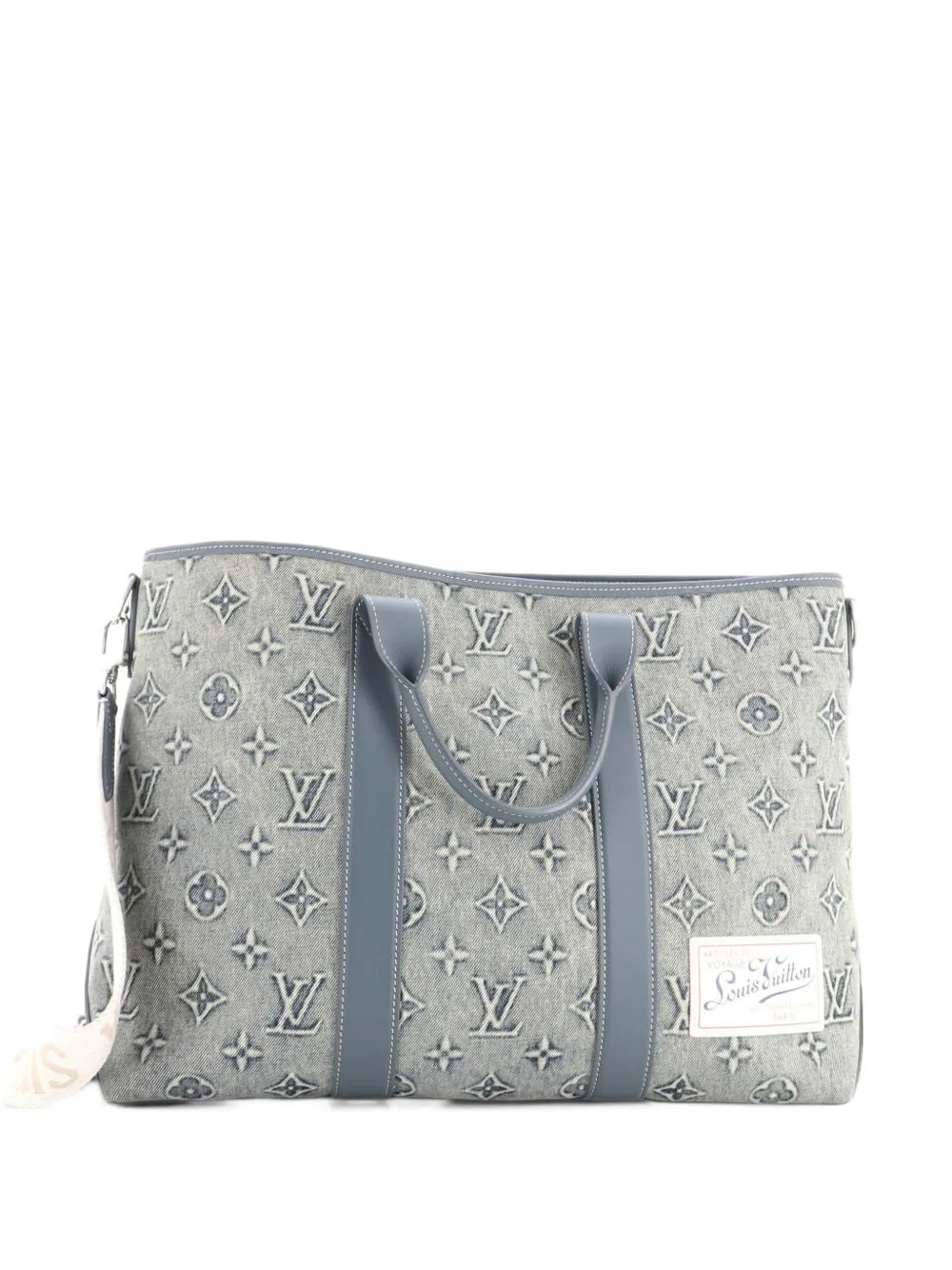 Weekend NM Monogram Washed Denim Tote Bag by Louis Vuitton Pre-Owned