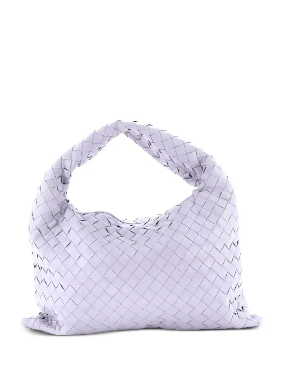 Hop Intrecciato Leather Small Hobo Bag by Bottega Veneta Pre-Owned