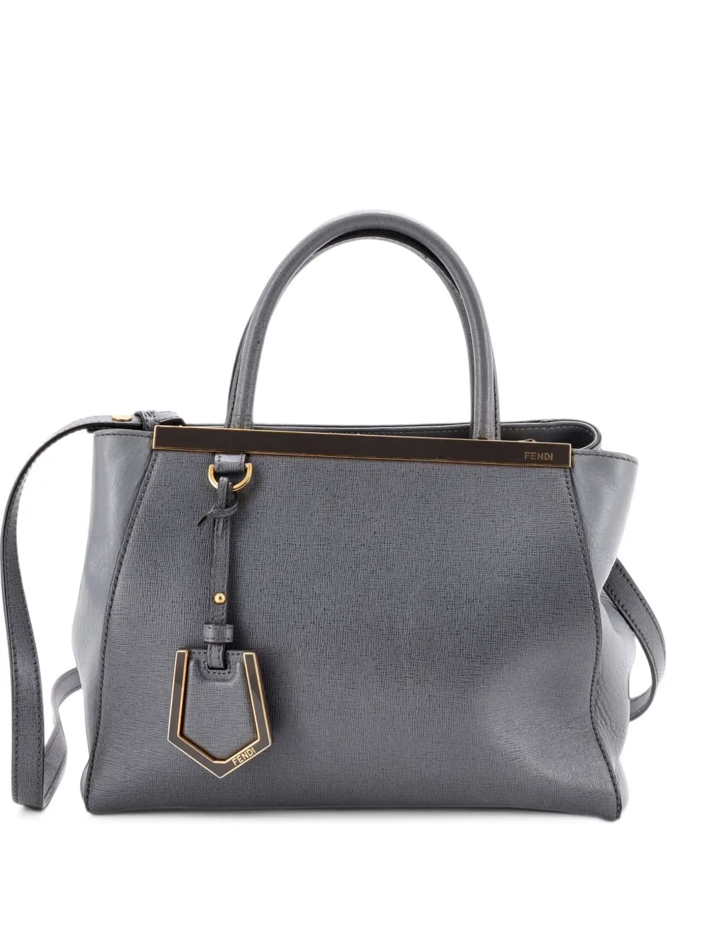 2Jours Leather Petite Bag Satchel by Fendi Pre-Owned