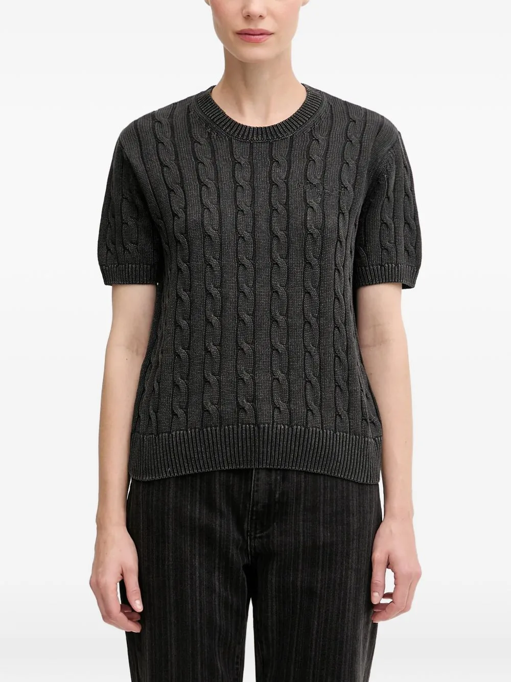 Cable-Knit Short-Sleeve Sweater by Carhartt WIP