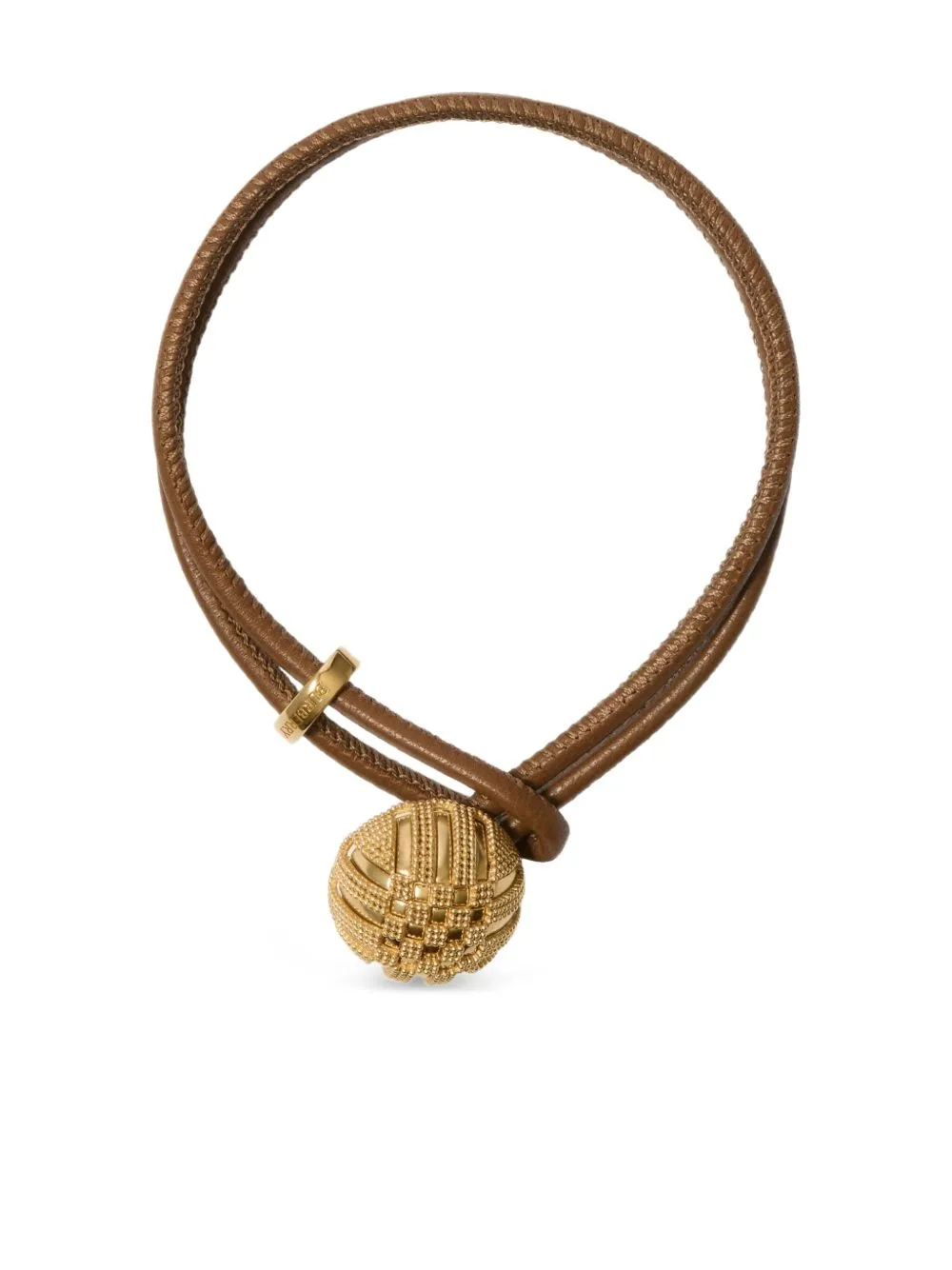 Leather Check Granulation Bracelet by Burberry