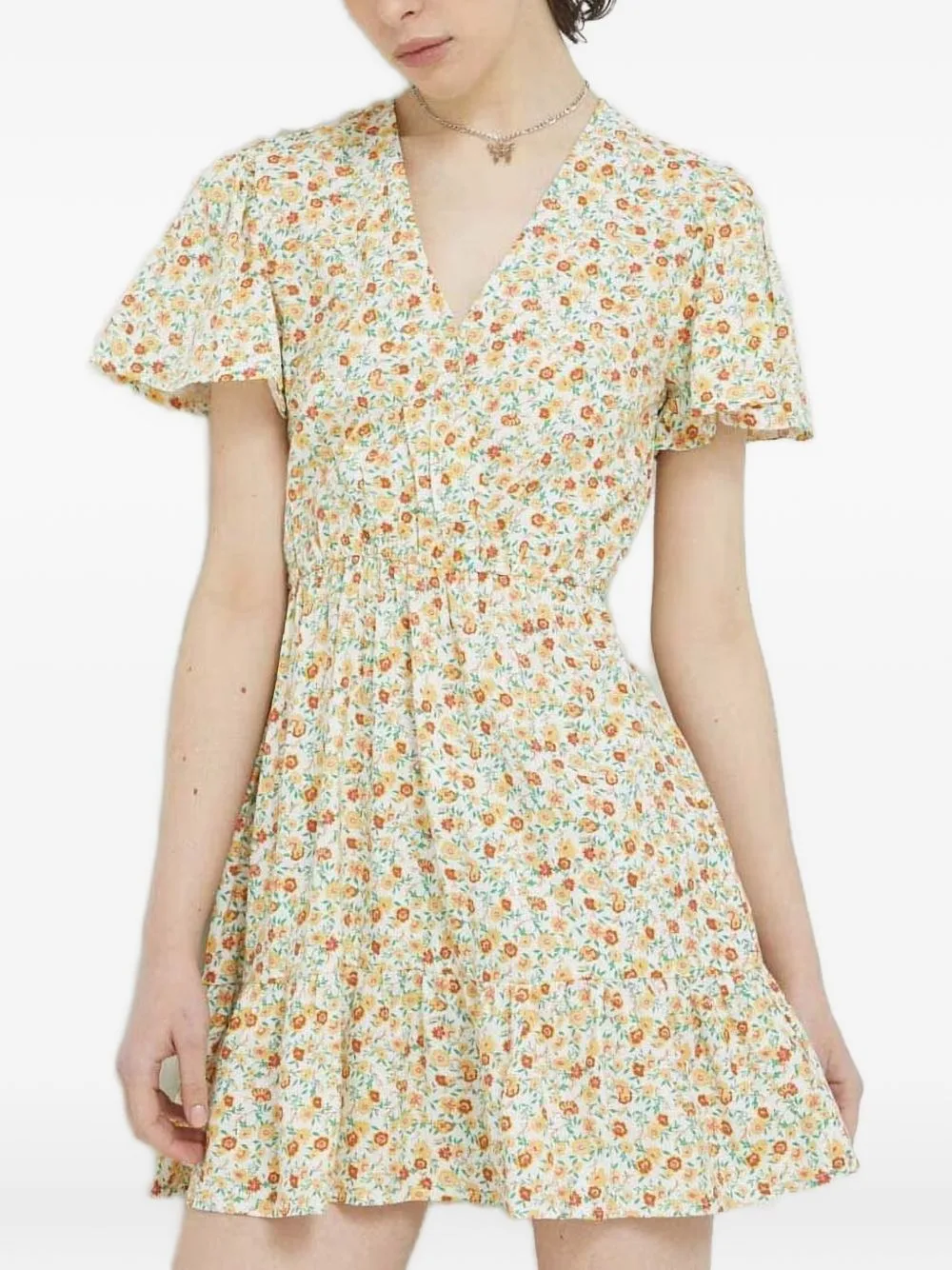 Floral-Print A-Line Mini Dress by Billabong