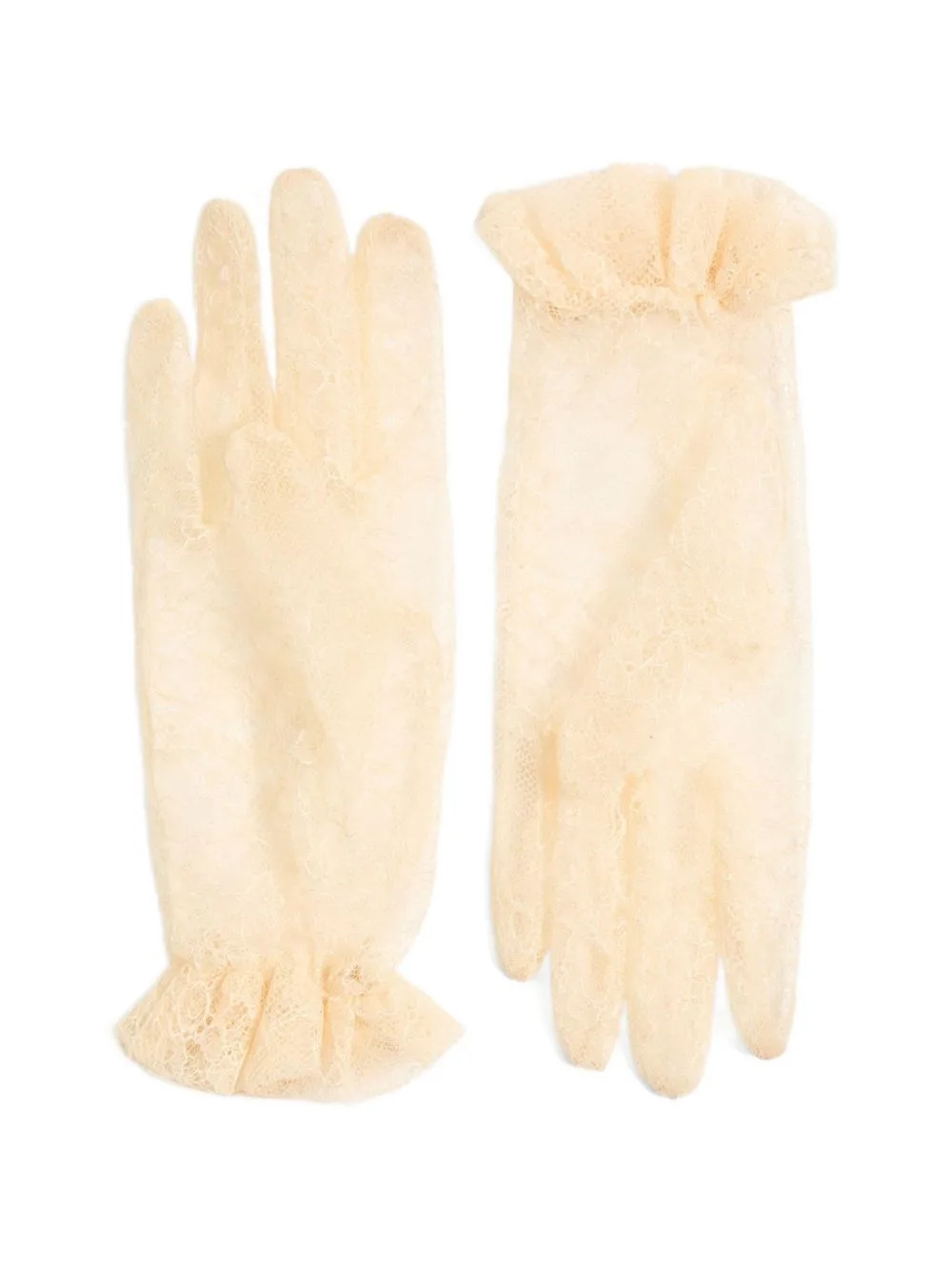 Vlogo Signature Lace Gloves by Valentino Garavani