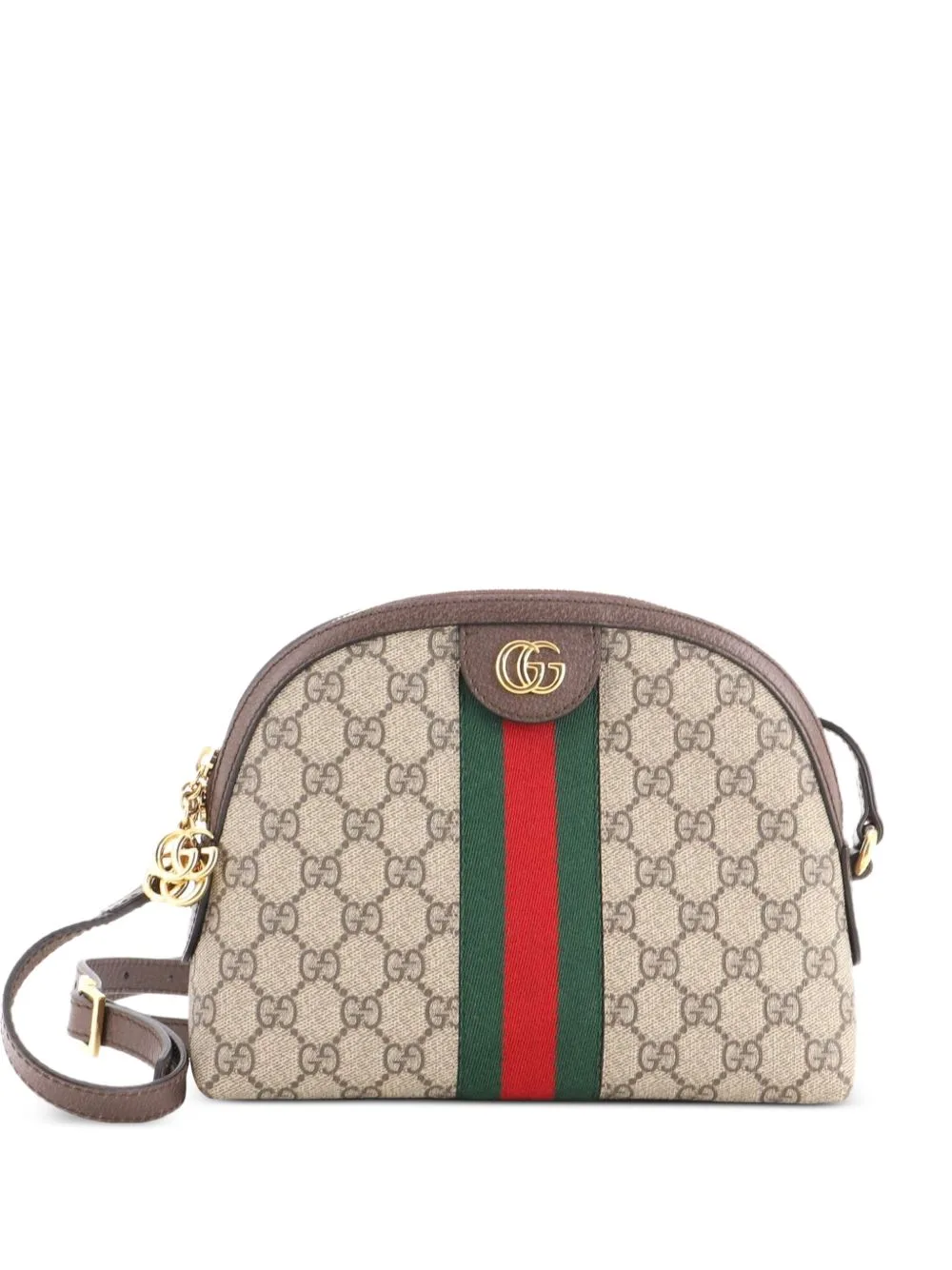 Ophidia Dome GG Coated Canvas Small Shoulder Bag by Gucci Pre-Owned