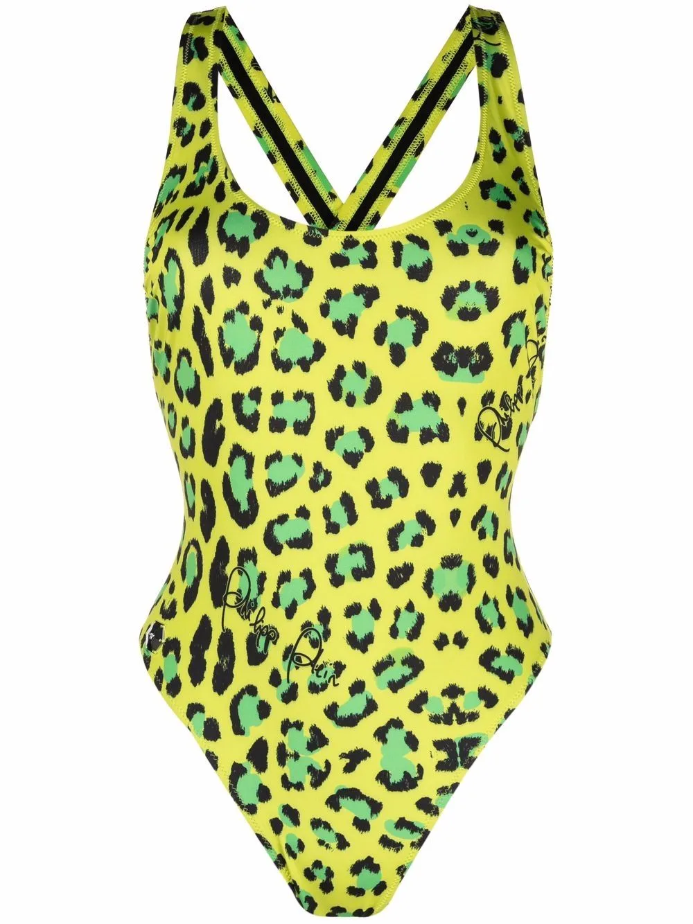 Leopard-Print Swimsuit by Philipp Plein