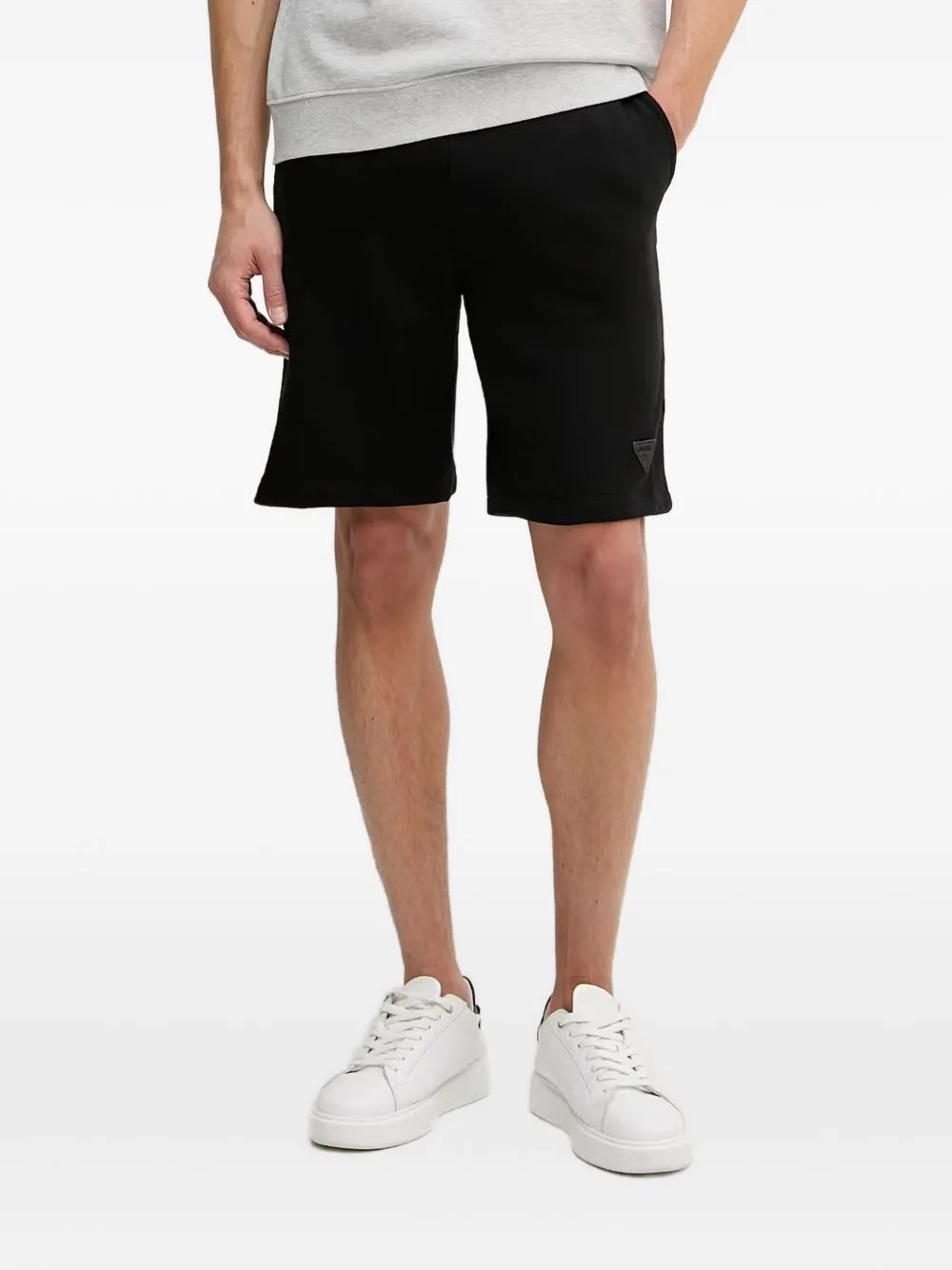 Logo-Patch Track Shorts by GUESS USA