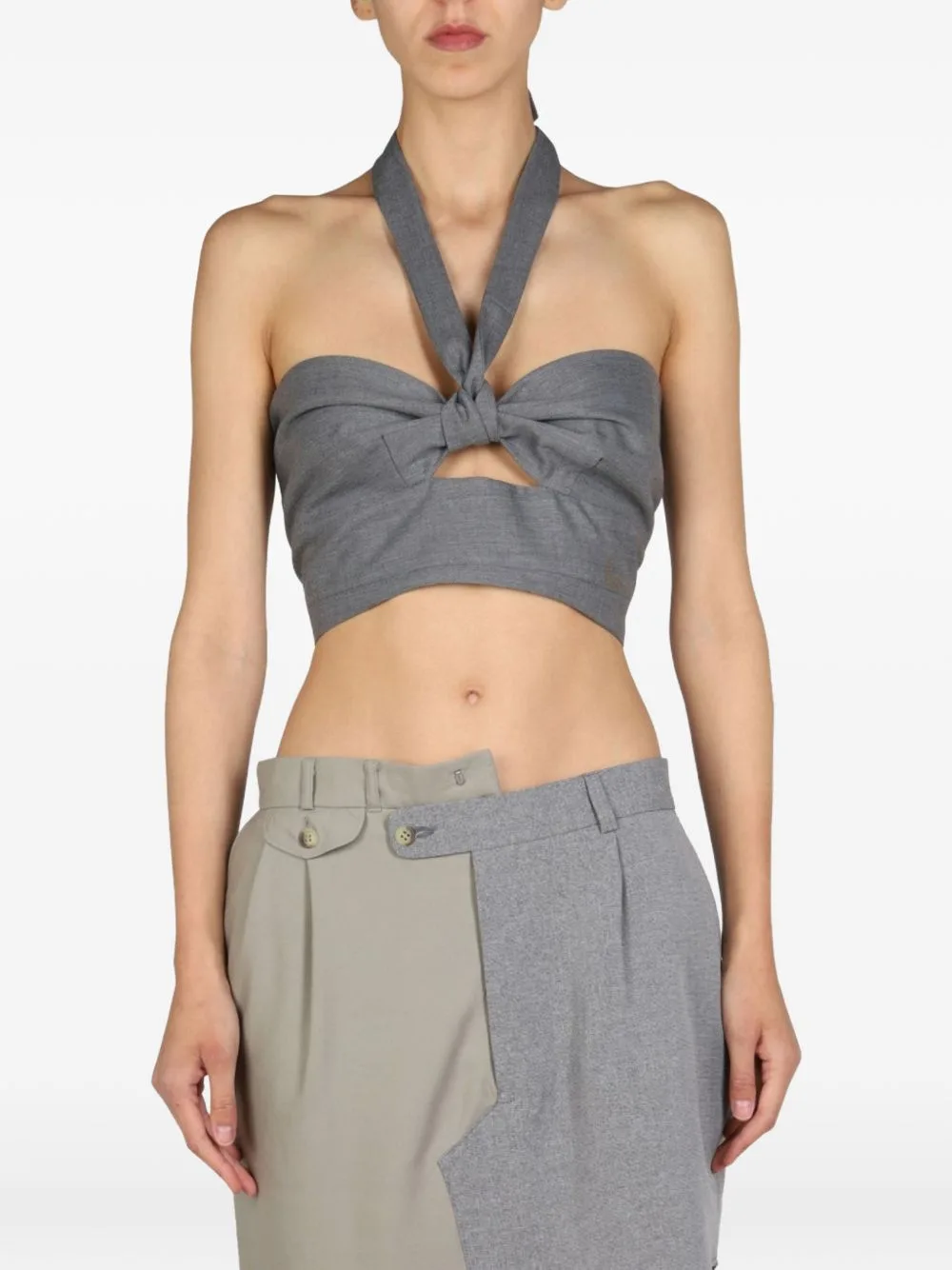 Halterneck Cutout Top by Paris RE Made