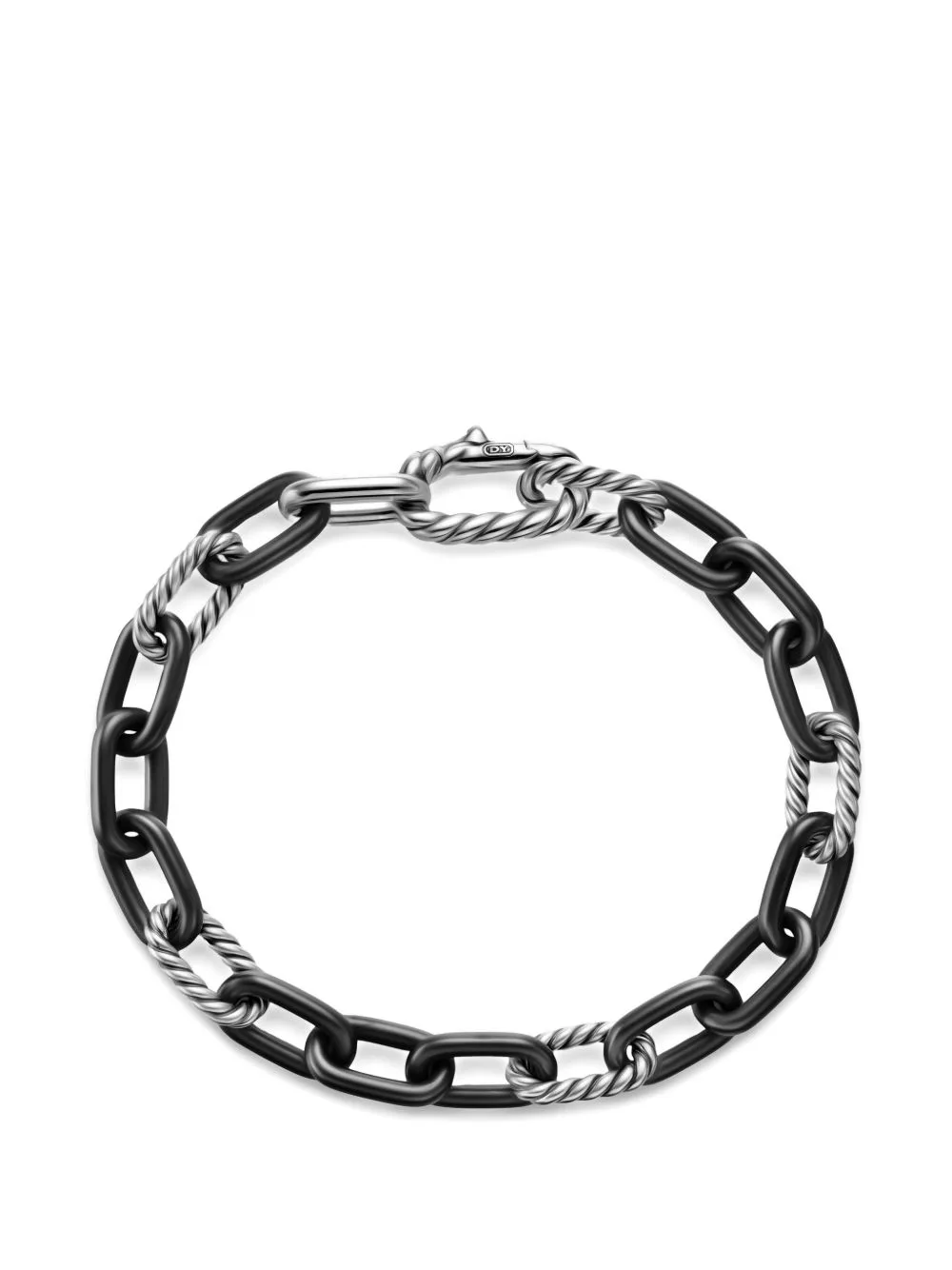 Madison® Chain Bracelet in Black Titanium with Sterling Silver, 8.5mm by David Yurman