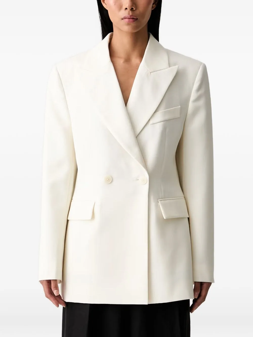 Double-Breasted Peaked-Lapel Blazer by ANINE BING