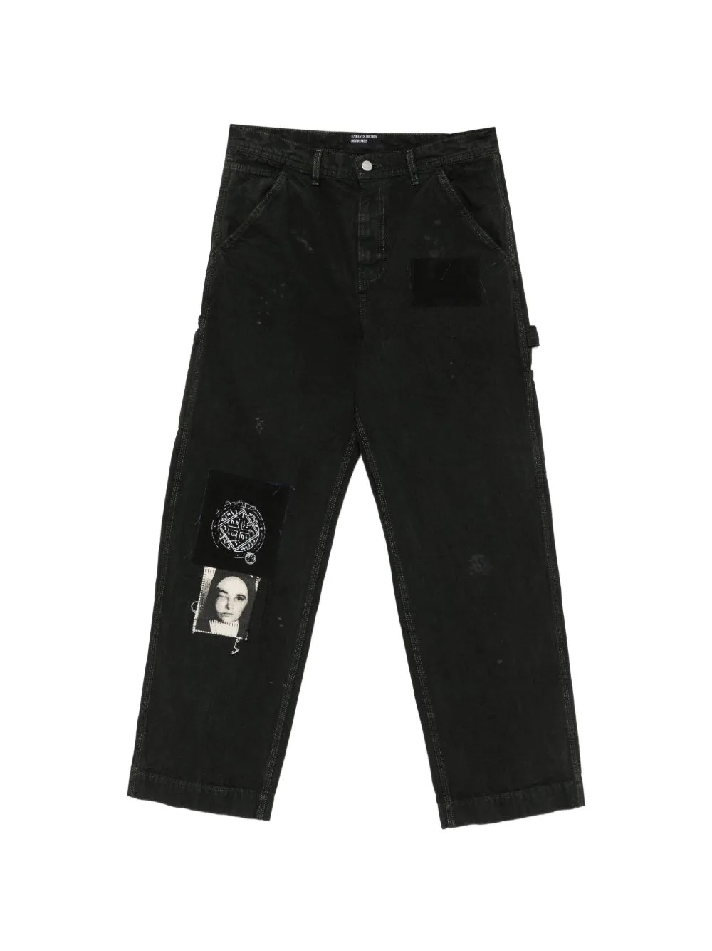 Patchwork Distressed Cotton Trousers by Enfants Riches Déprimés