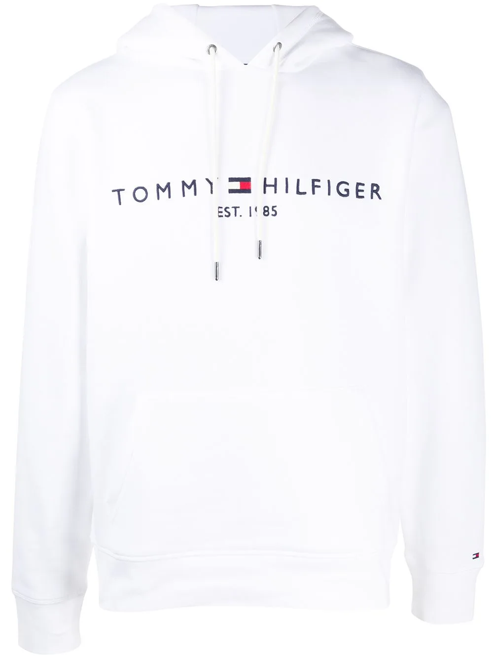 Embroidered Logo Drawstring Hoodie by Tommy Hilfiger