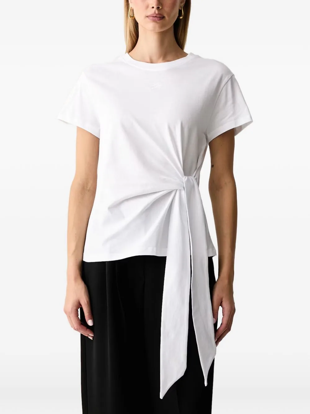 Tie-Fastening T-Shirt by Karl Lagerfeld