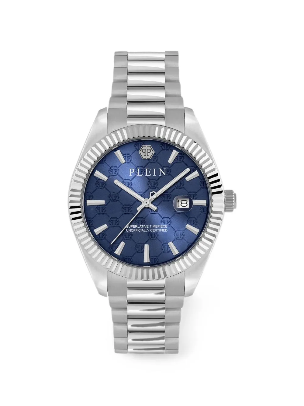 Date Superlative Monogram 40mm Watch by Philipp Plein