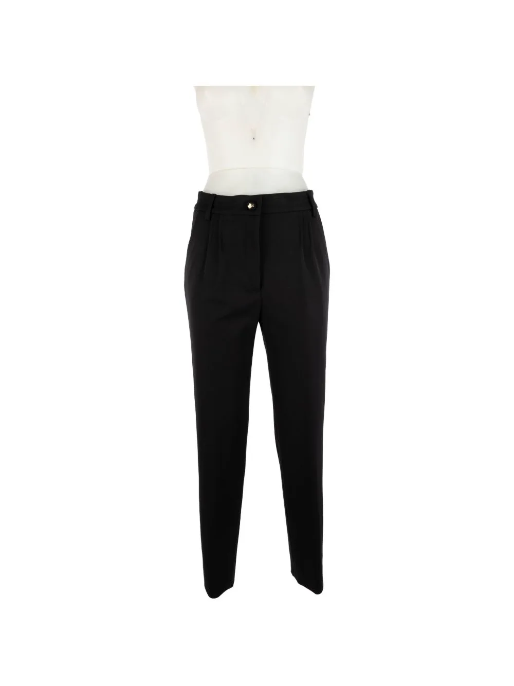 Pleated-Detail Tailored Trousers by Genny