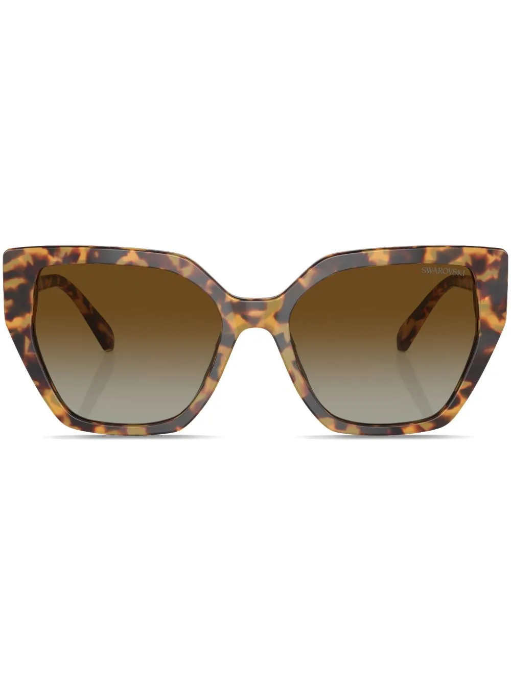 Tortoiseshell-Effect Cat-Eye Sunglasses by Swarovski Eyewear