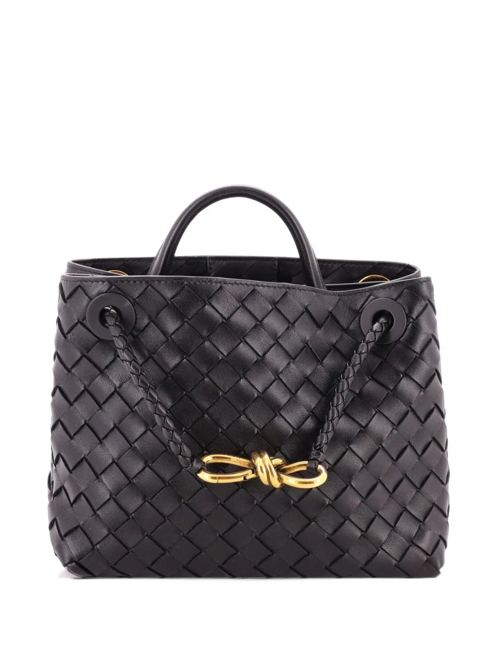 Andiamo Top Handle Bag Intrecciato Nappa Small Satchel