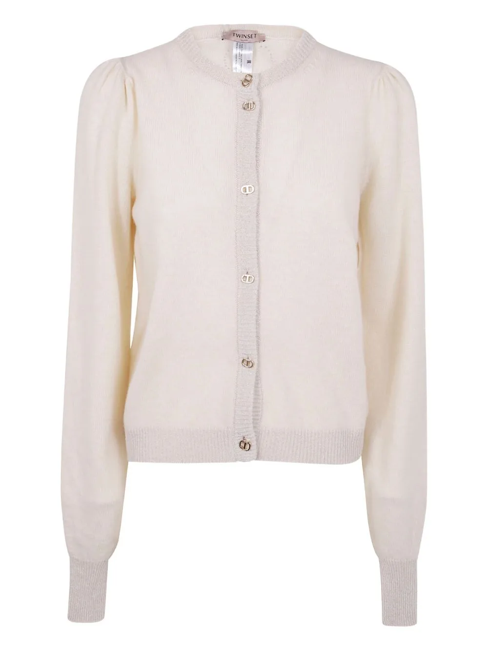 Puff-Sleeve Button Cardigan by TWINSET
