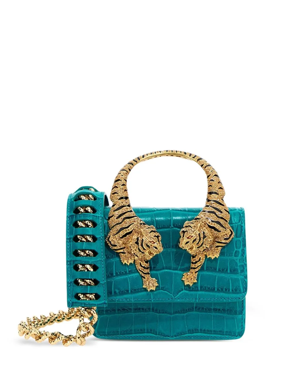 Roar Crocodile-Effect Tote Bag by Roberto Cavalli