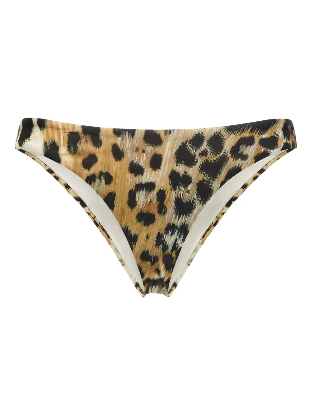 Leopard-Print Biquini Button by Roberto Cavalli