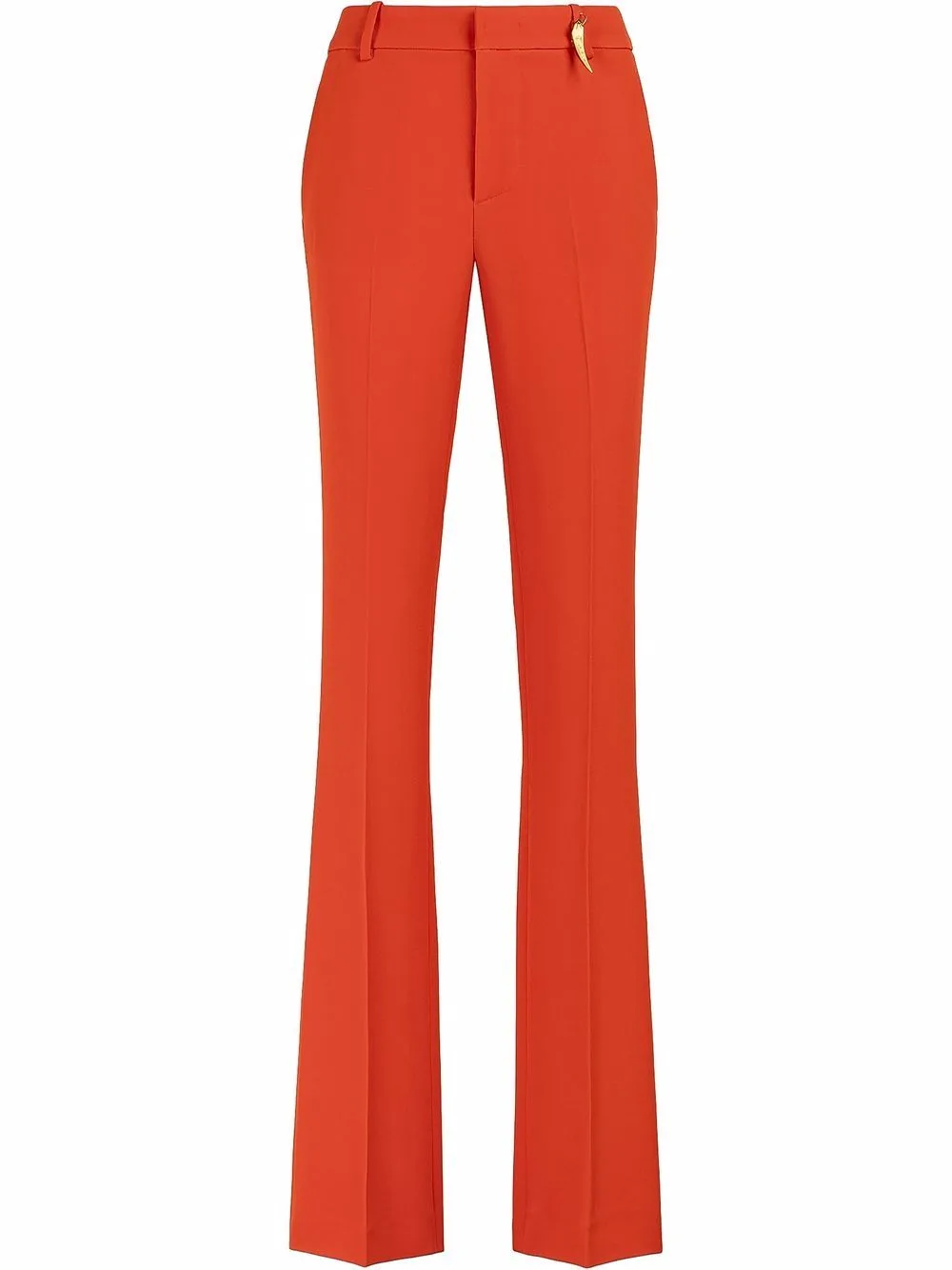 Tiger Tooth-Detailed Flared Trousers by Roberto Cavalli