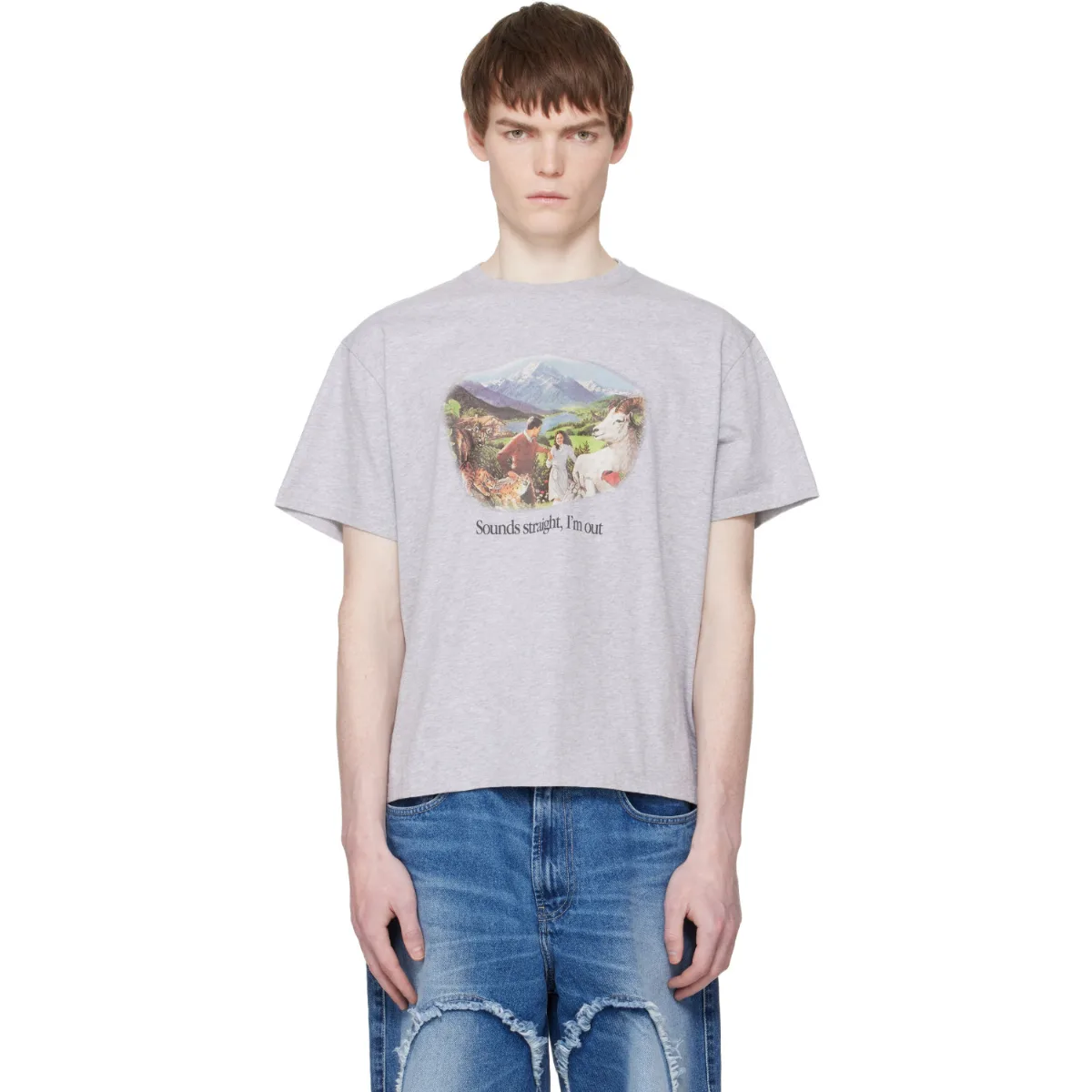 Sounds Straight, I'm Out T-Shirt by Carne Bollente