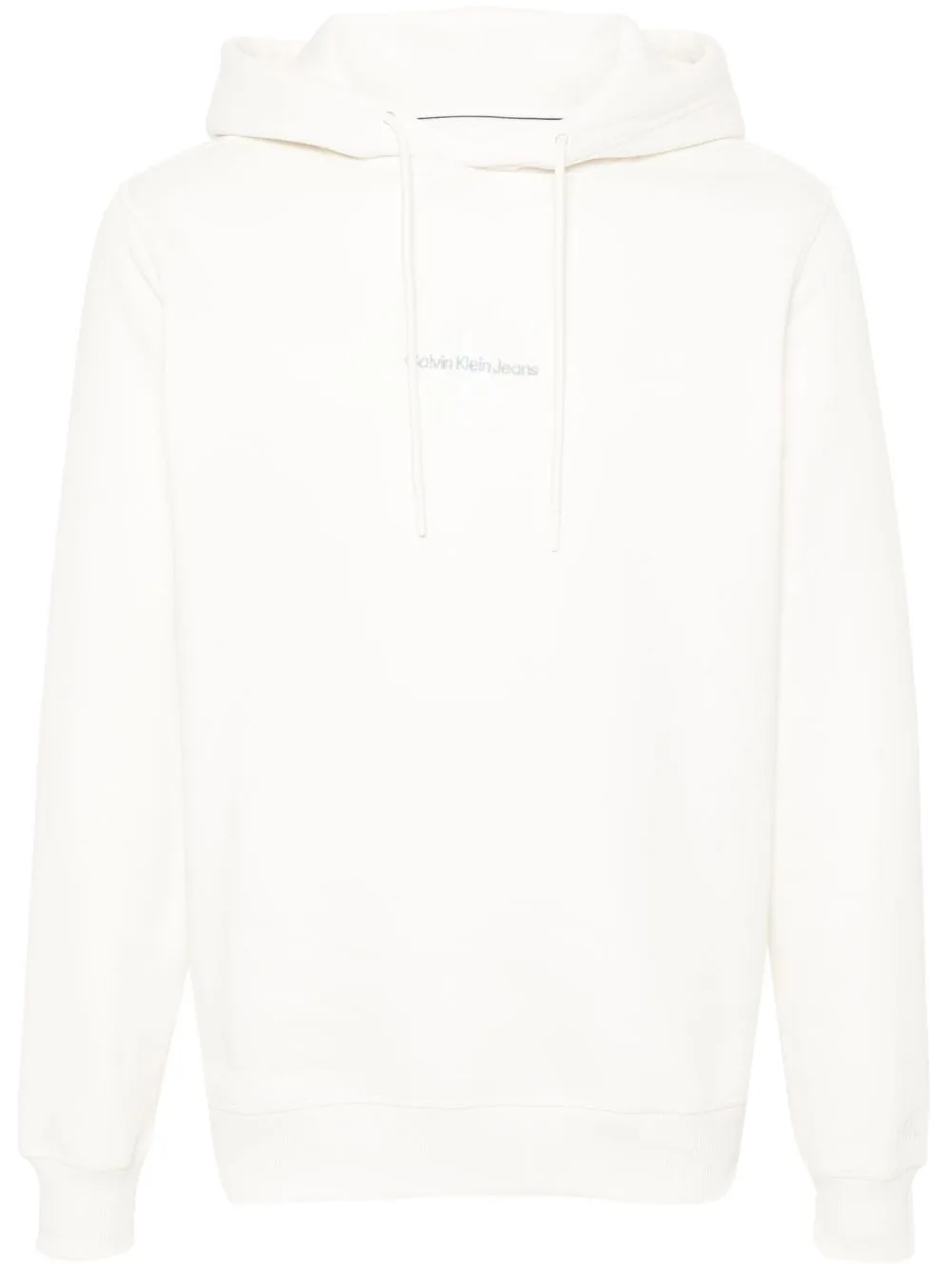 Logo-Embroidered Hoodie by Calvin Klein