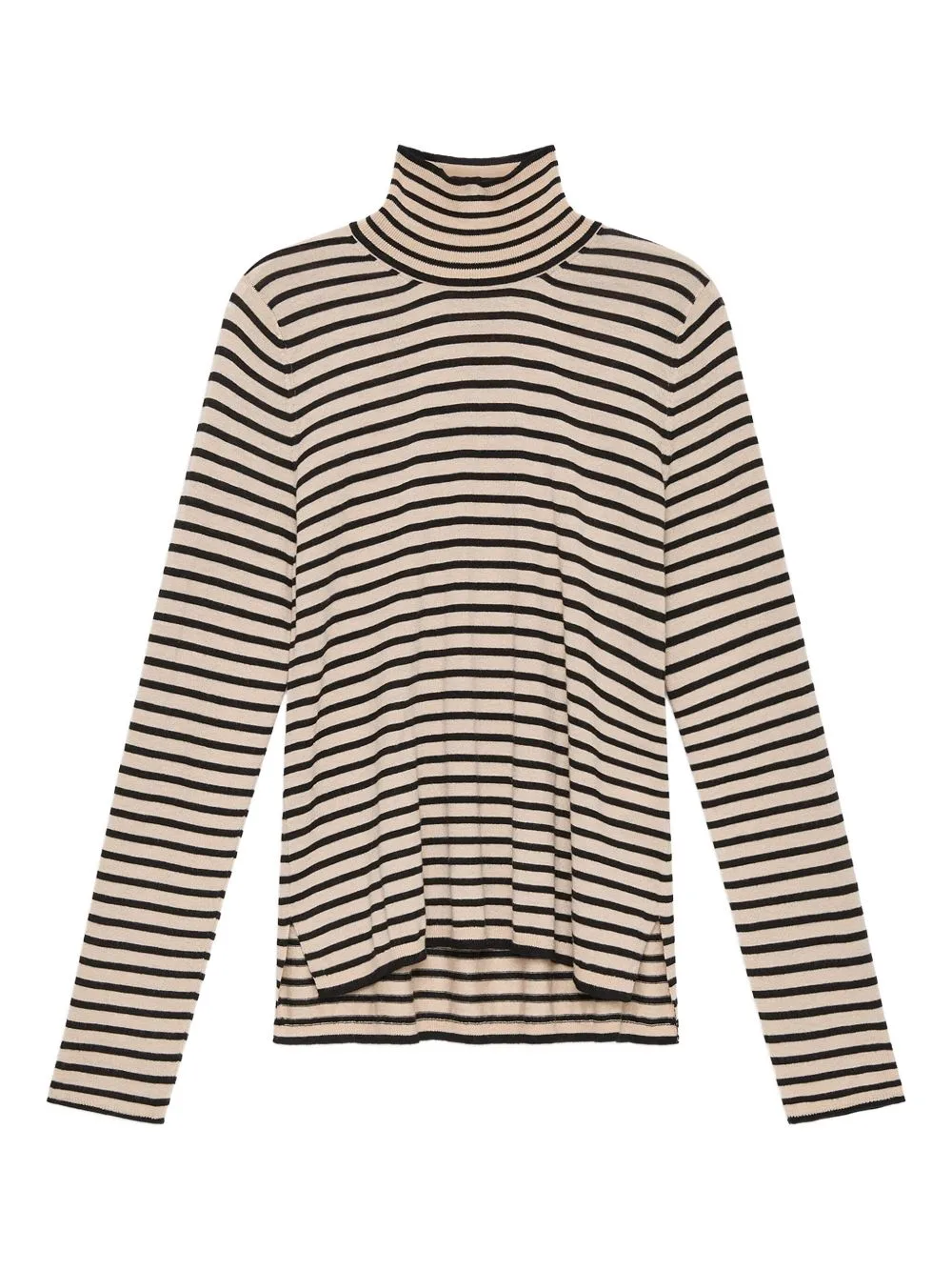 Striped Turtleneck Top by MALIPARMI