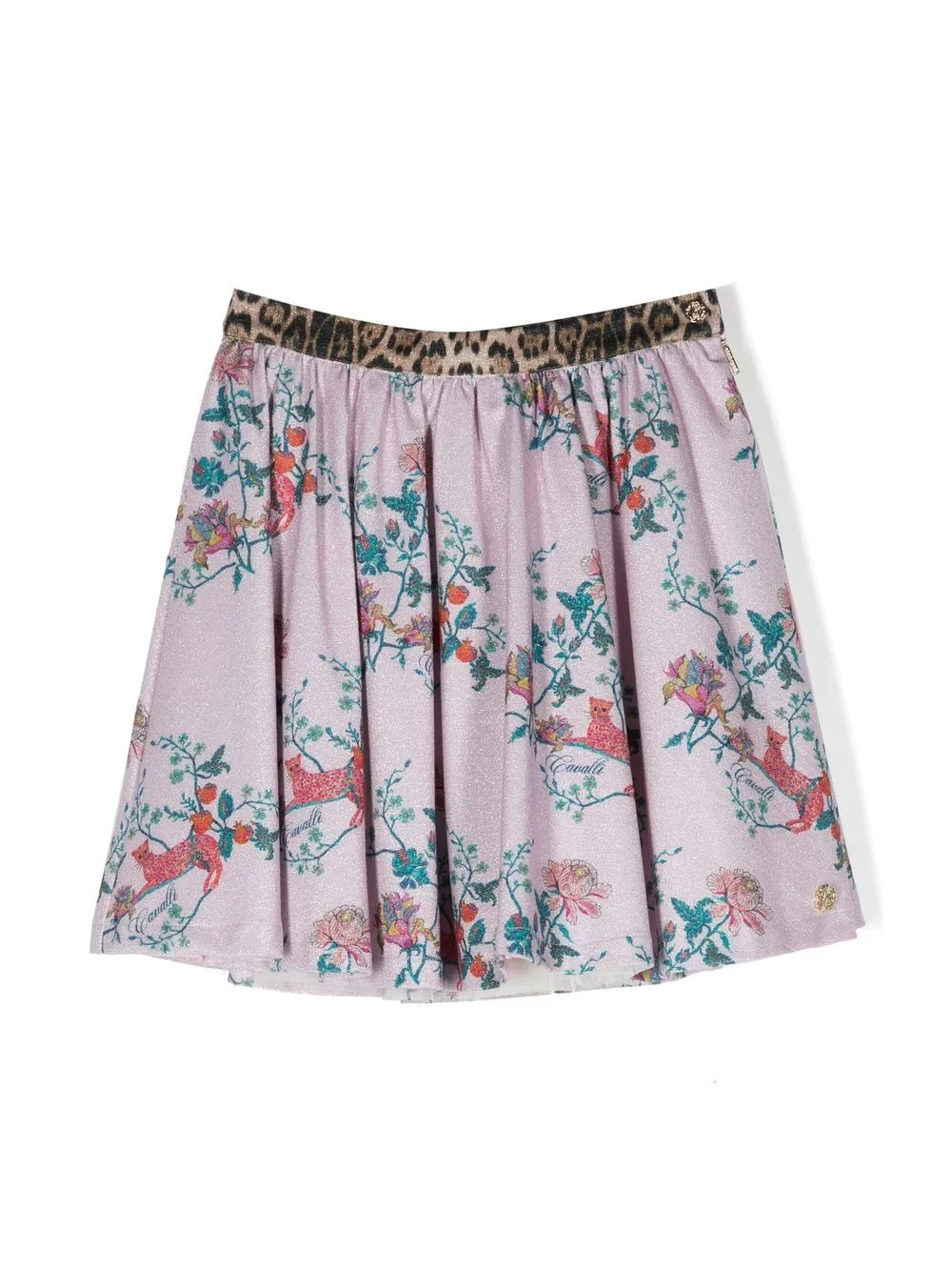 Animal-Print Thigh-High Skirt by Roberto Cavalli Junior