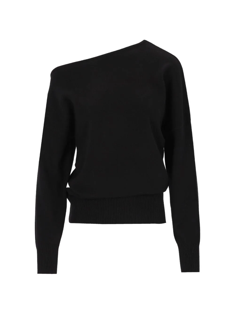 Wiki Asymmetric One-Shoulder Sweater by arch4