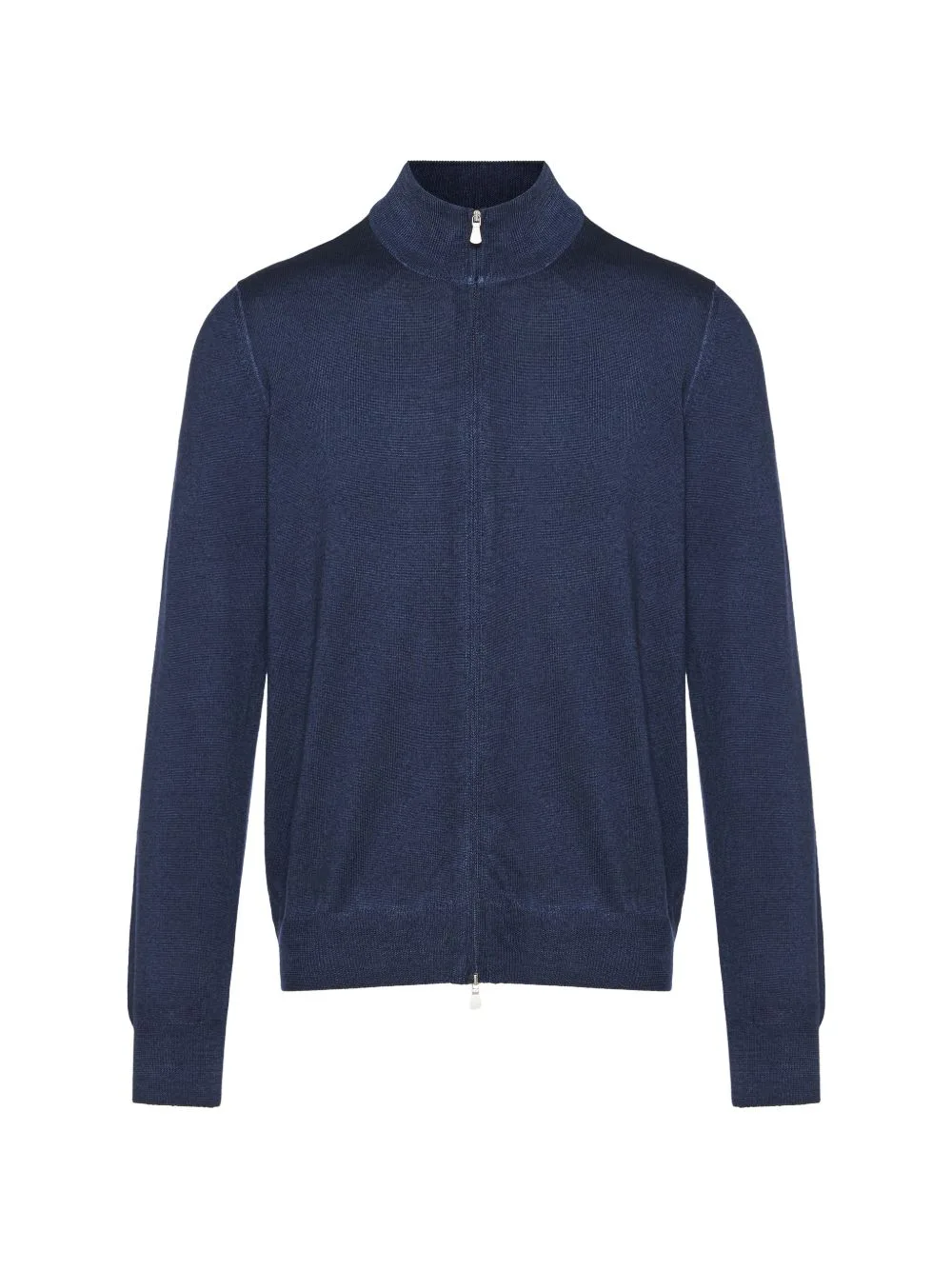 Zip-Up Mock-Neck Cardigan by Gran Sasso