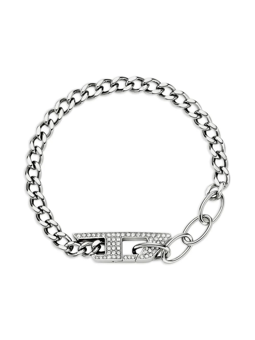 Curb-Chain Crystal Bracelet by Diesel