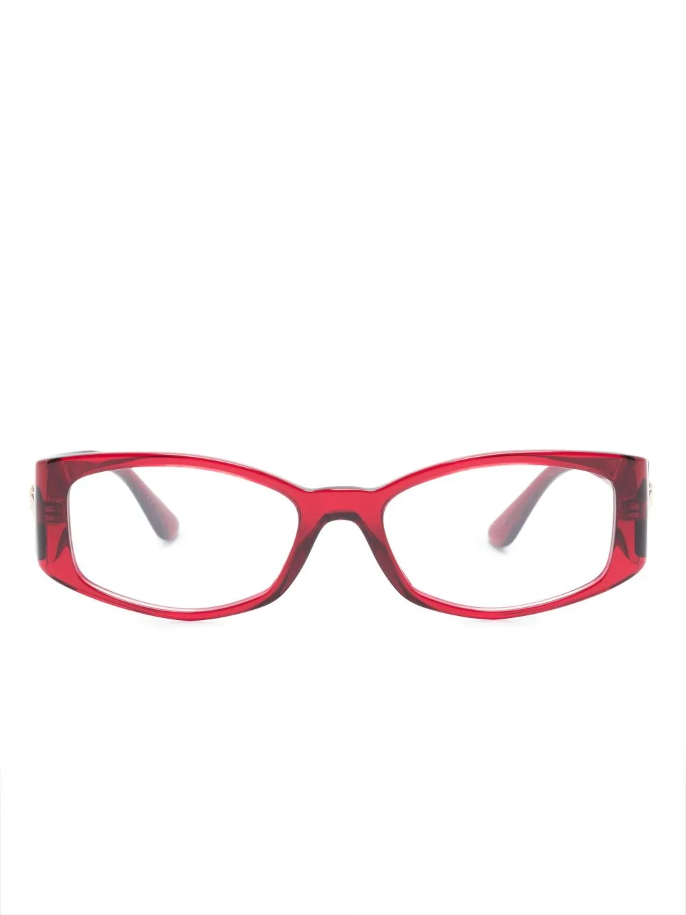 Medusa-Plaque Rectangle-Frame Glasses by Versace Eyewear