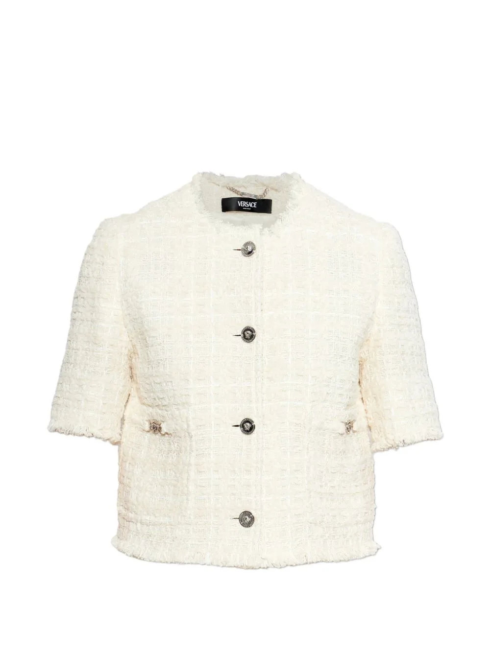 Button Short-Sleeve Jacket by Versace