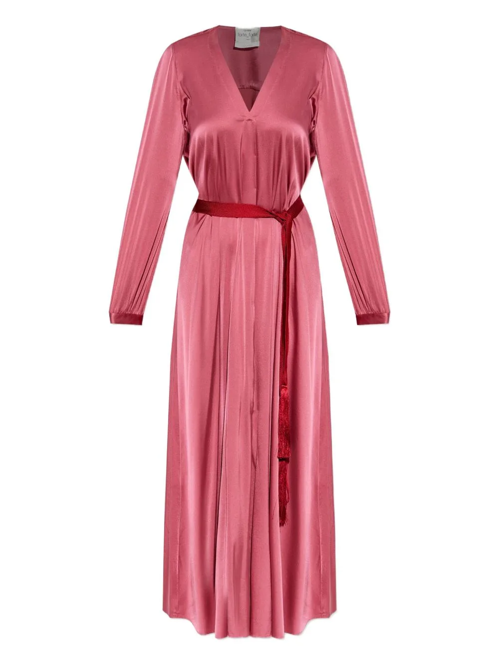 Silk-Blend V-Neck Maxi Dress by Forte Forte