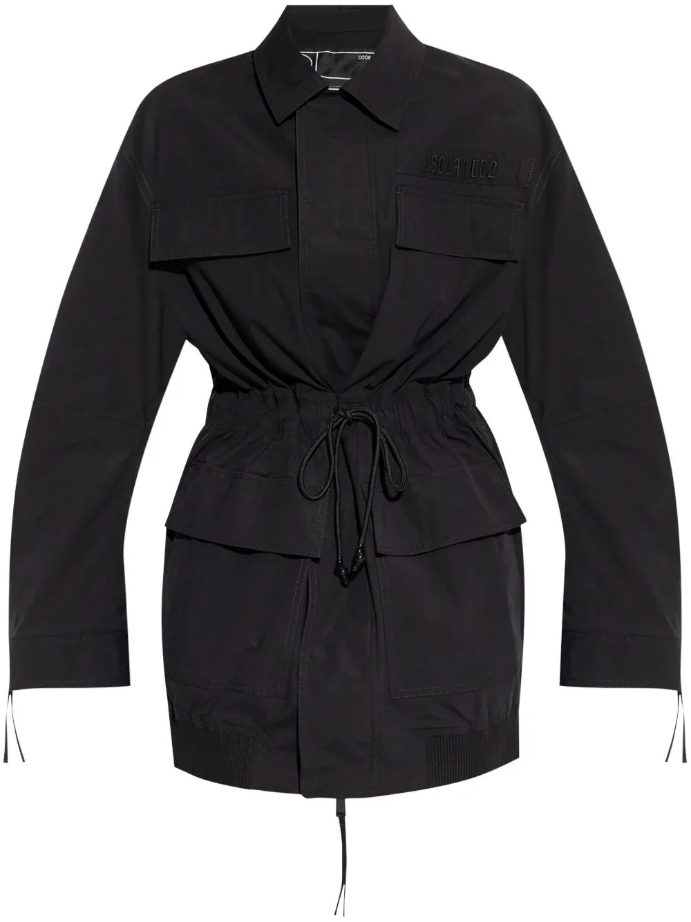 Logo-Embroidered Coat by DSQUARED2