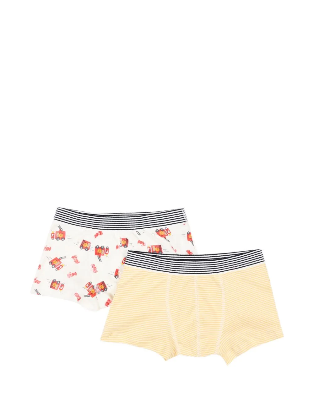 Graphic-Print Striped Boxer Shorts (set of Two) by Petit Bateau