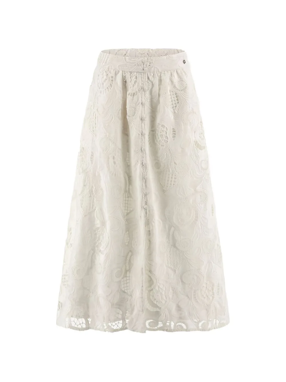 Long Broderie-Anglaise Skirt by GUESS USA