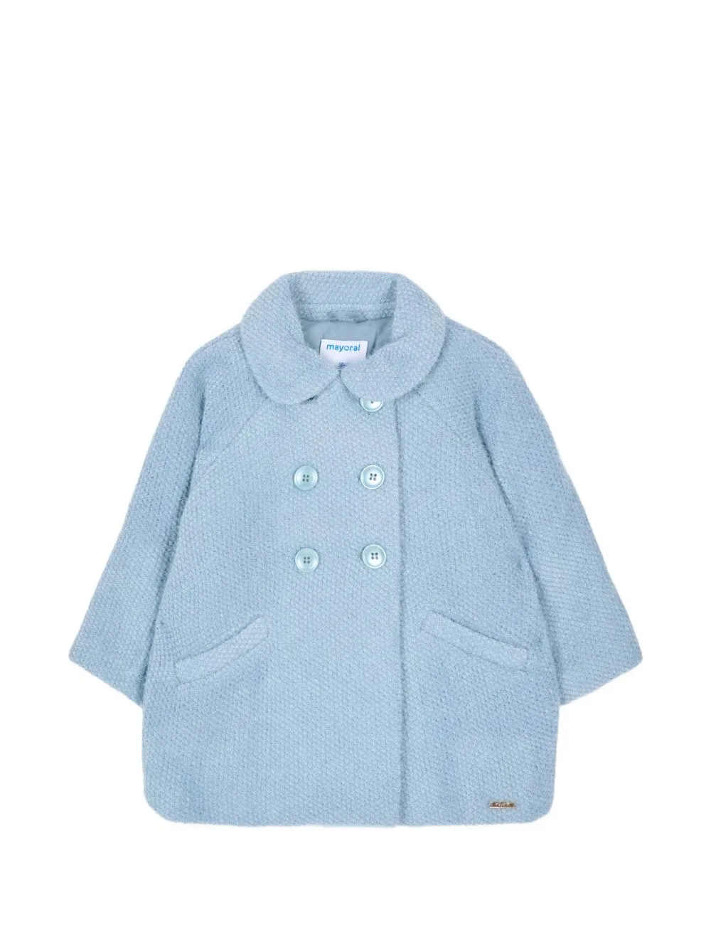 Double-Breasted Bouclé Coat by Mayoral