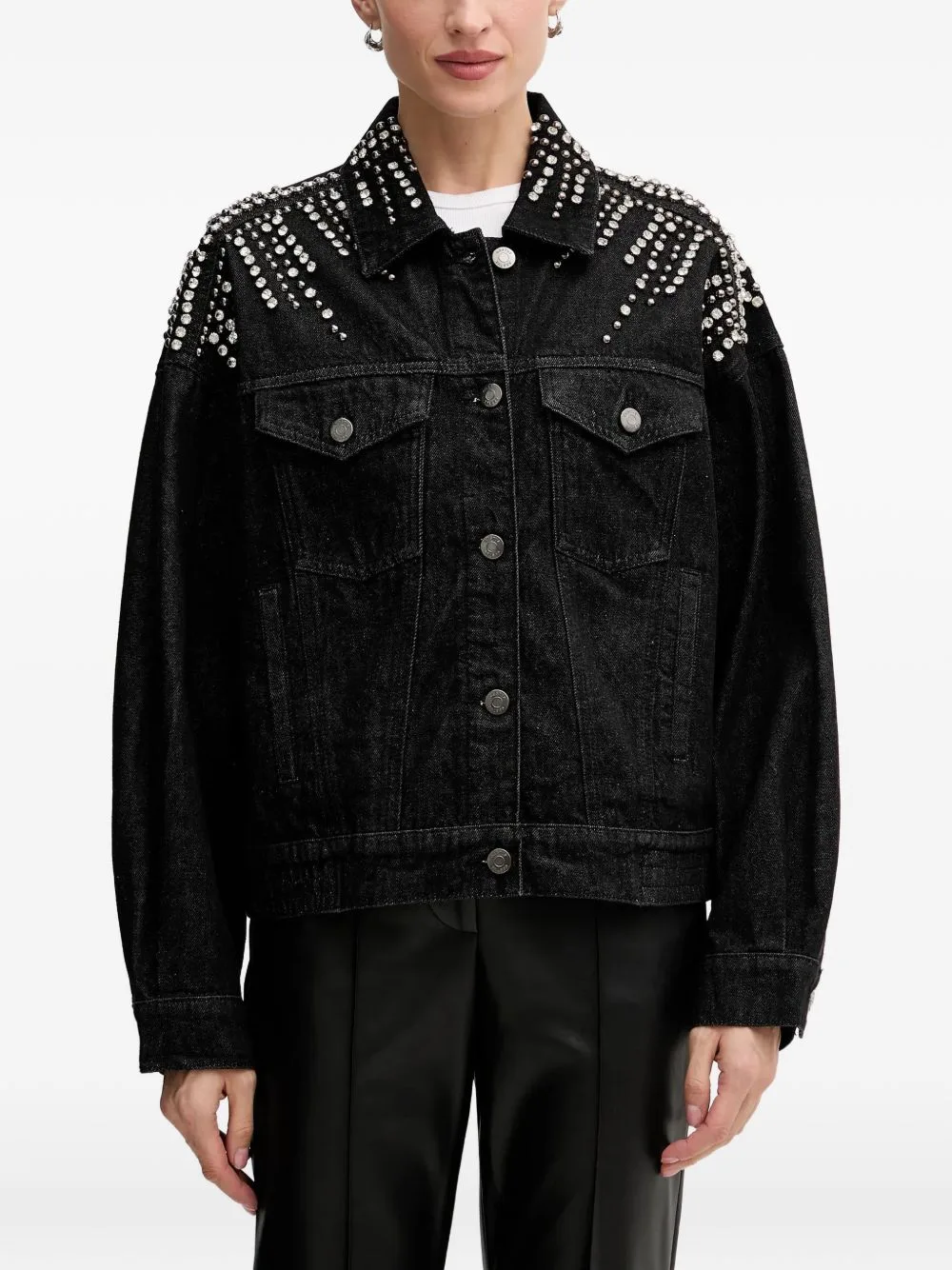 Embellished Denim Jacket by Gestuz