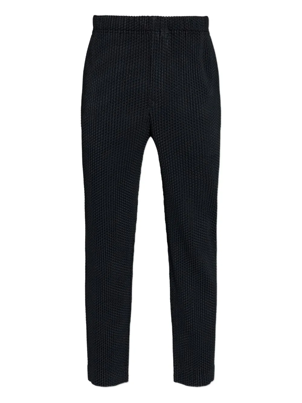 Elasticated-Waist Pleated Trousers