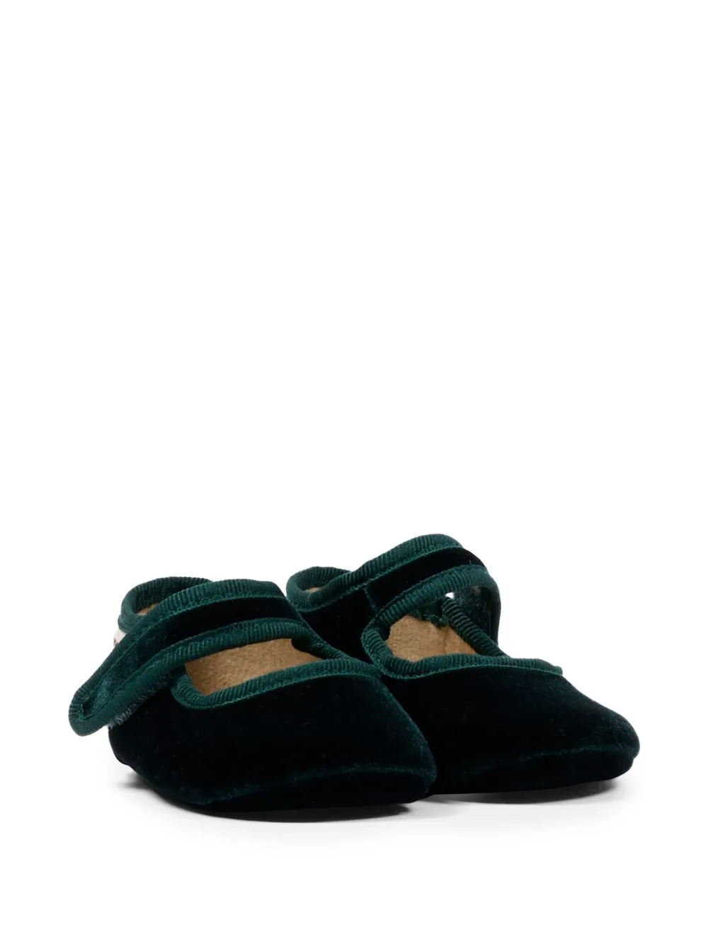 Touch-Strap Velvet Ballet Flats by Pisamonas