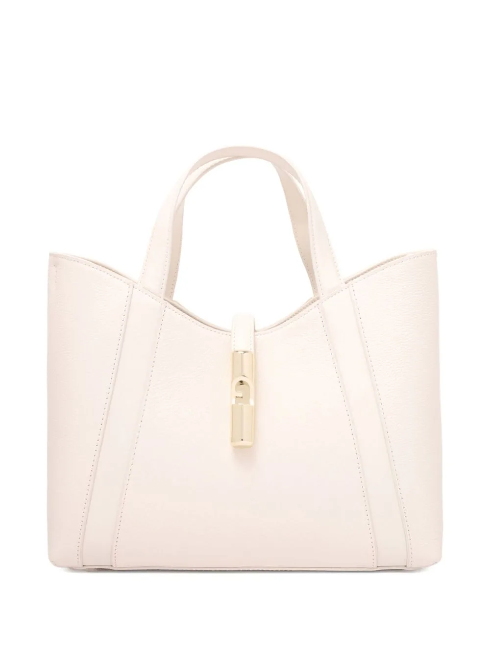 Goccia Curved-Top Clasp Tote Bag by Furla