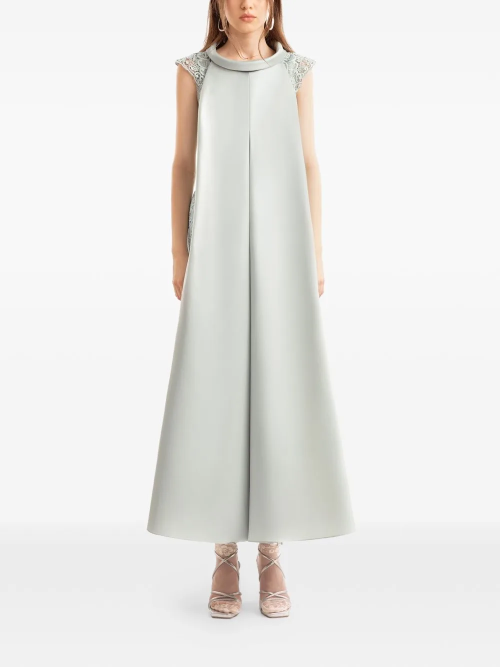 Short-Sleeves Midi Dress by Gemy Maalouf