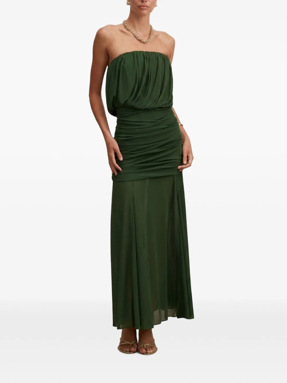 Lyra Bandeau Draped Maxi Dress by Ever New