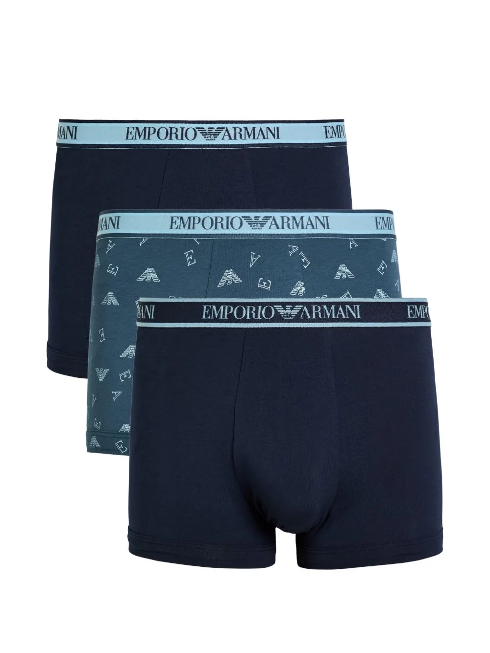 Logo-Waistband Boxers (pack of Three) by Emporio Armani