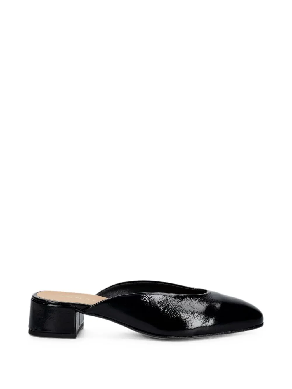Nine Patent-Finish Leather Mules by JONAK PARIS